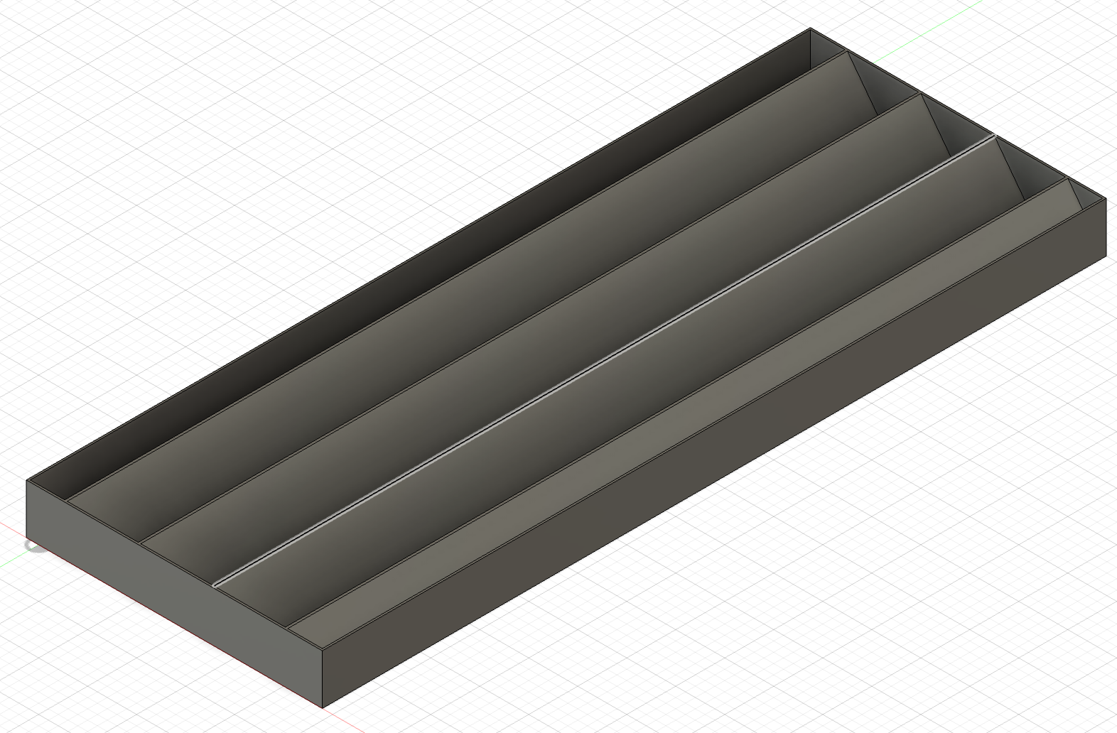 Fusion 360 CAD model with longitudinal floor joists