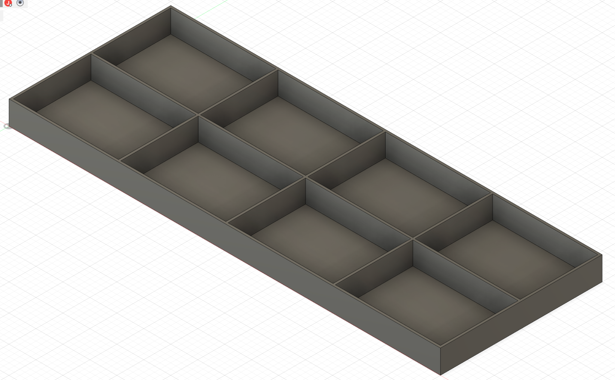 Fusion 360 CAD model with joists and crossbeams
